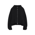 Black Solid Hood Sweatshirt 1