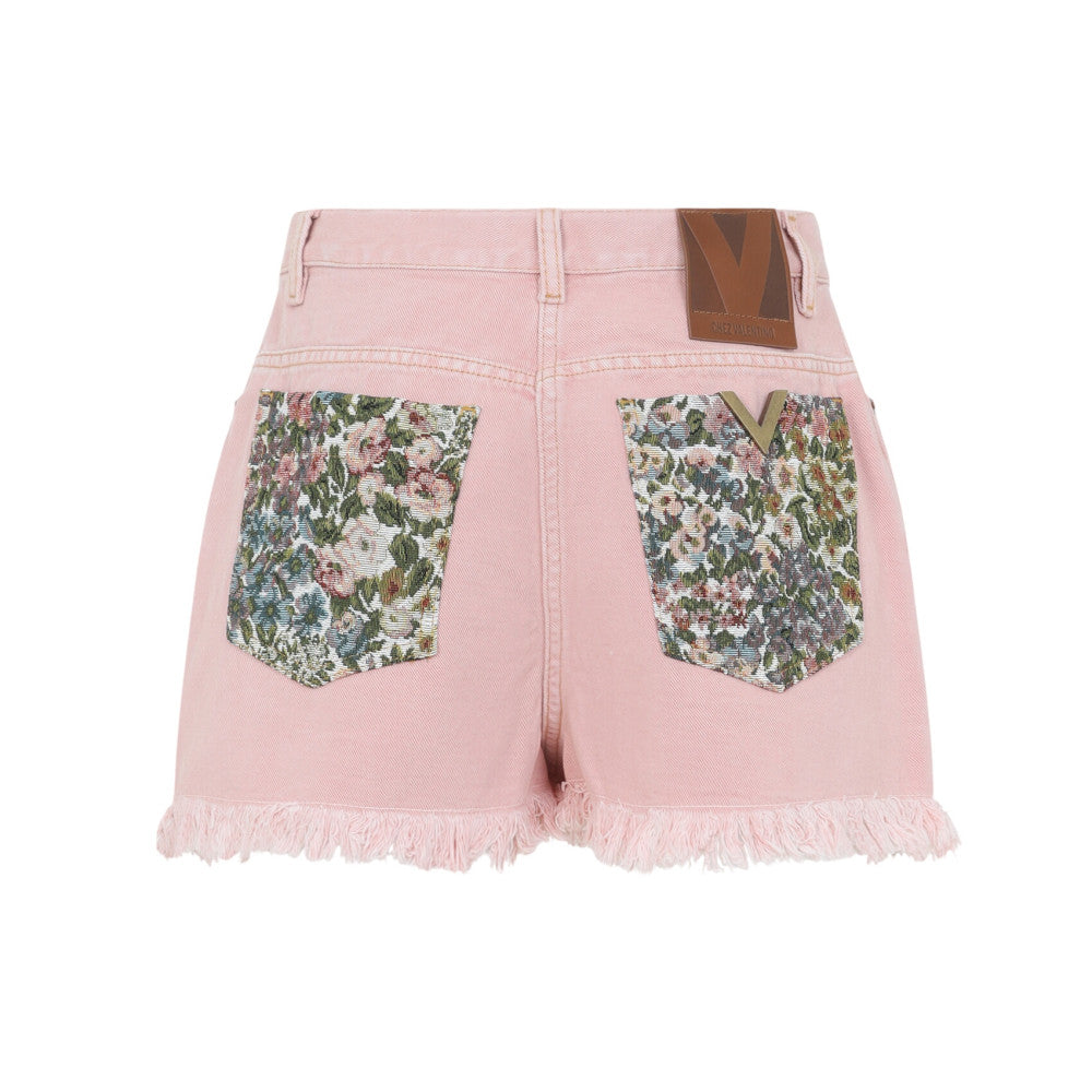 Pink Printed Shorts 2