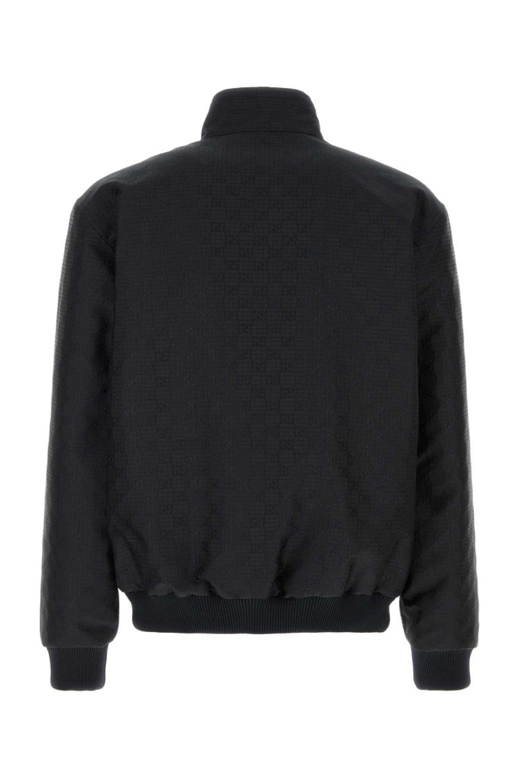 Dark Blue Mock Collar Jacket 2