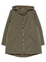 Olive Solid Hood Jackets 1