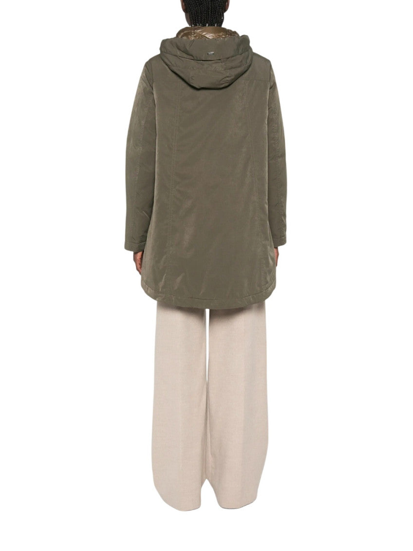 Olive Solid Hood Jackets 3