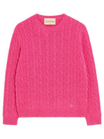 Pink Knitted Crew Neck Sweater 1
