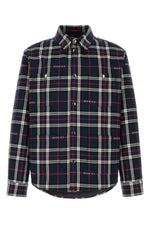 Dark Blue Check Shirt 1