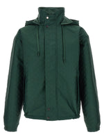 Dark Green Reversible Hood Jacket 1