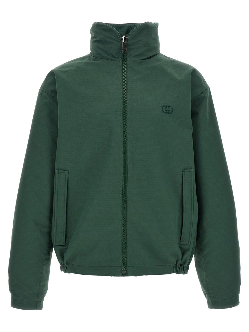 Dark Green Reversible Hood Jacket 3