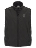 Black Logo Sleeveless Jacket 1