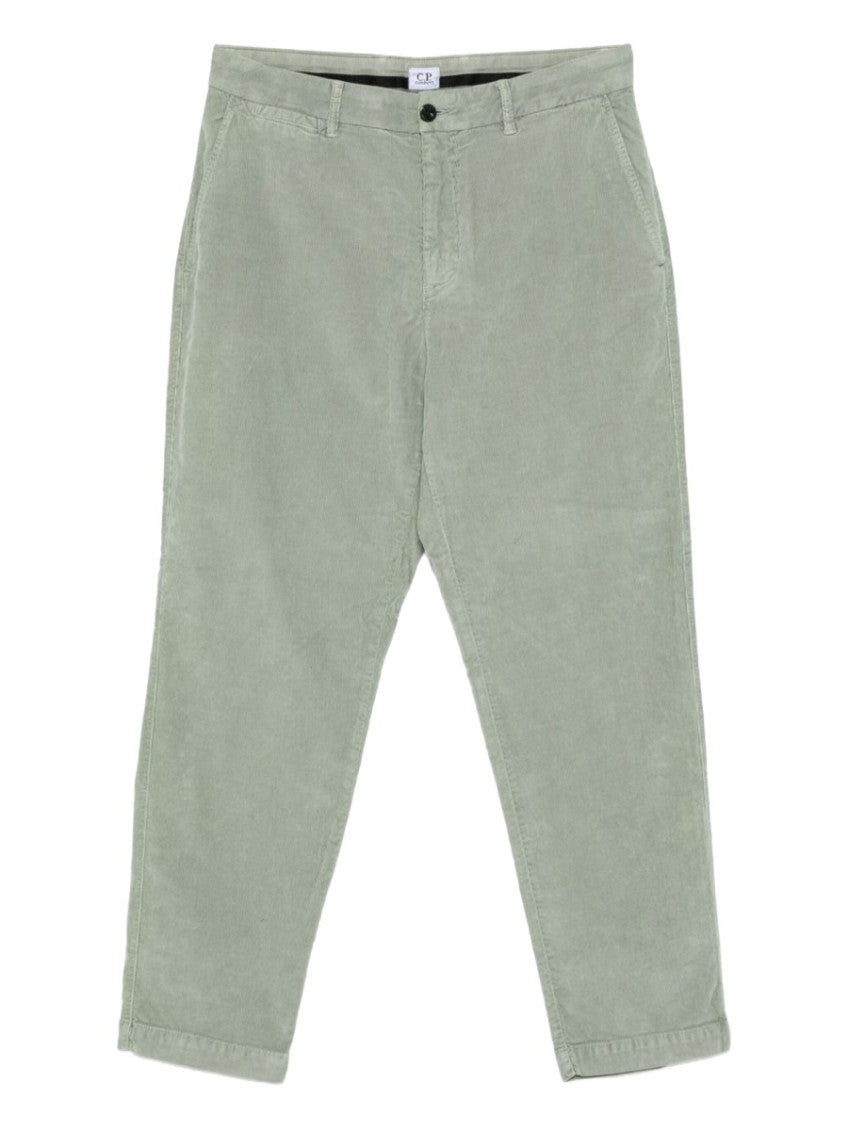 Sage Green Corduroy Trousers 1