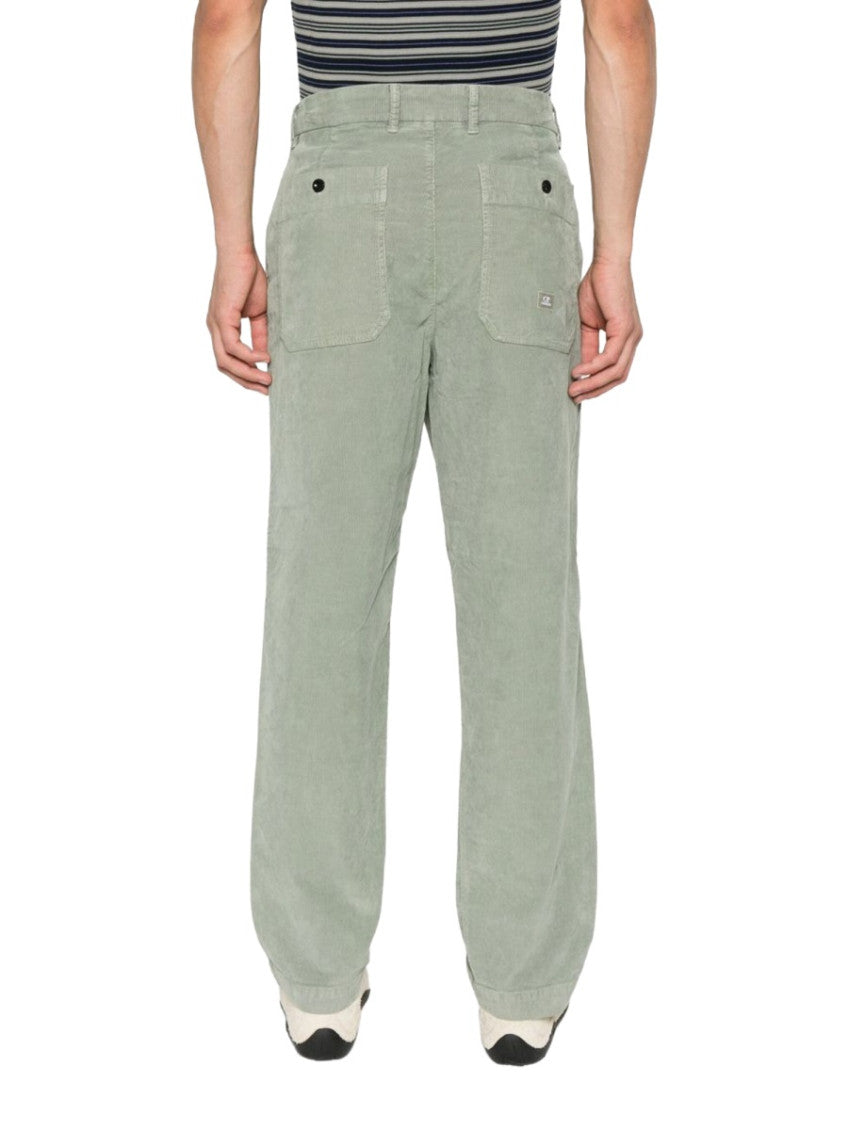 Sage Green Corduroy Trousers 3