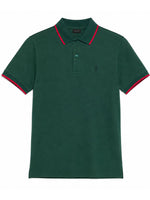 Dark Green Shirt Collar Polo 1