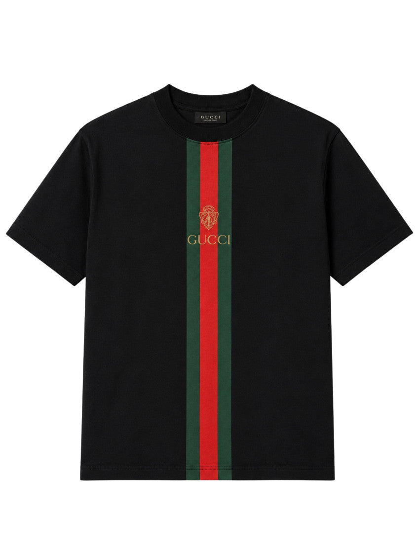 Black Crew Neck Logo T-Shirt 1