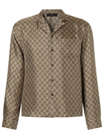 Beige Regular Jacquard Shirt 1