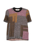 Multicolor Printed Crew Neck Sweater 1