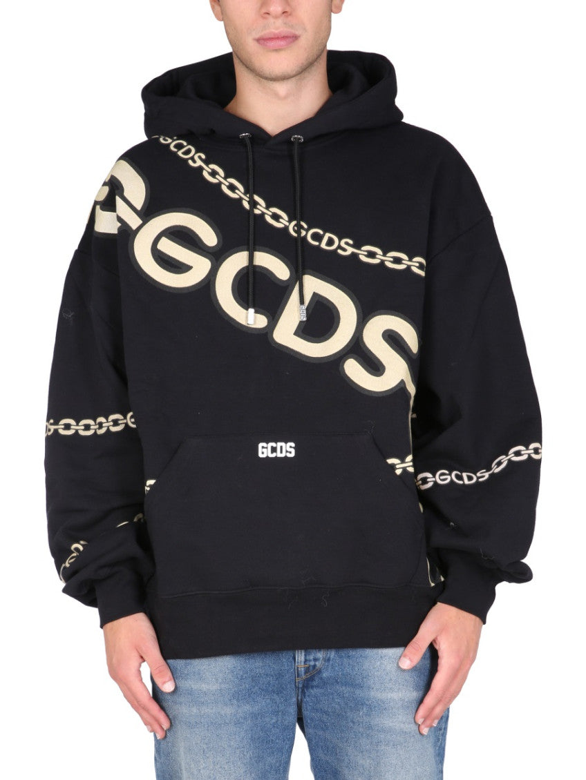 Black Logo Oversized Hoodie 1