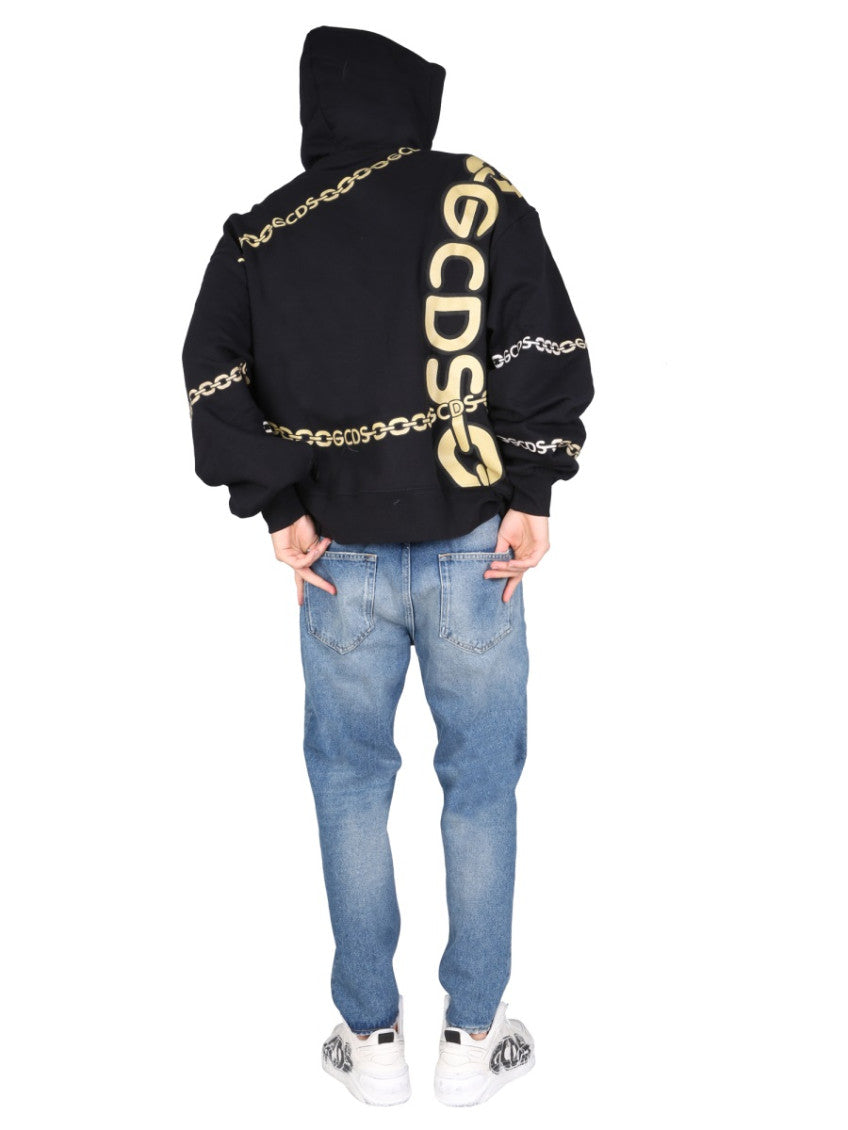 Black Logo Oversized Hoodie 2