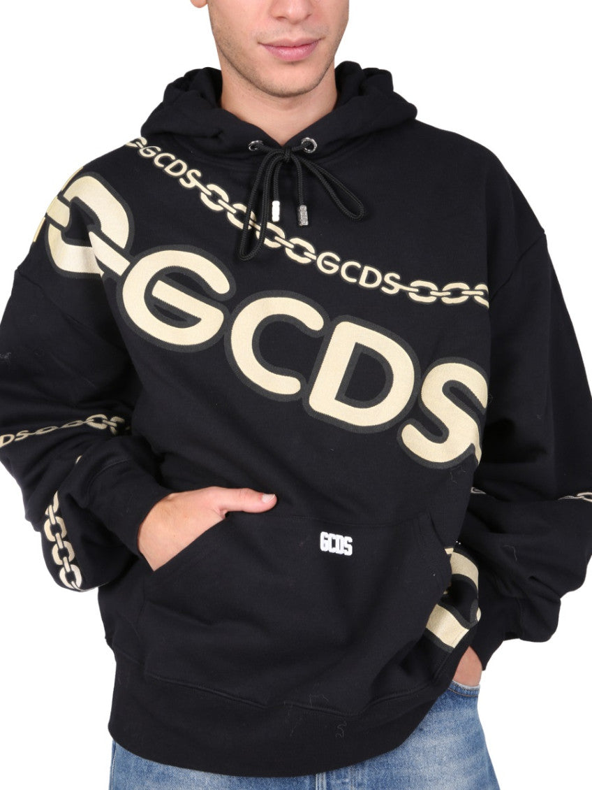 Black Logo Oversized Hoodie 4
