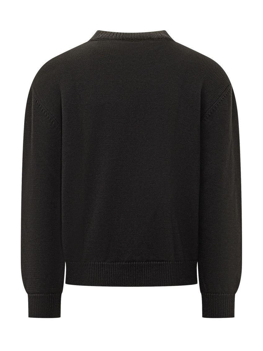 Black Crew Neck Sweater 2