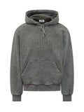 Grey Embellished Regular Hoodie 1