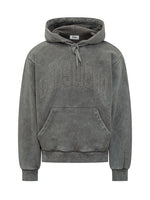 Grey Embellished Regular Hoodie 1
