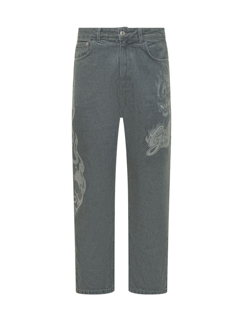 Grey Carrot Mid Rise Jeans 1
