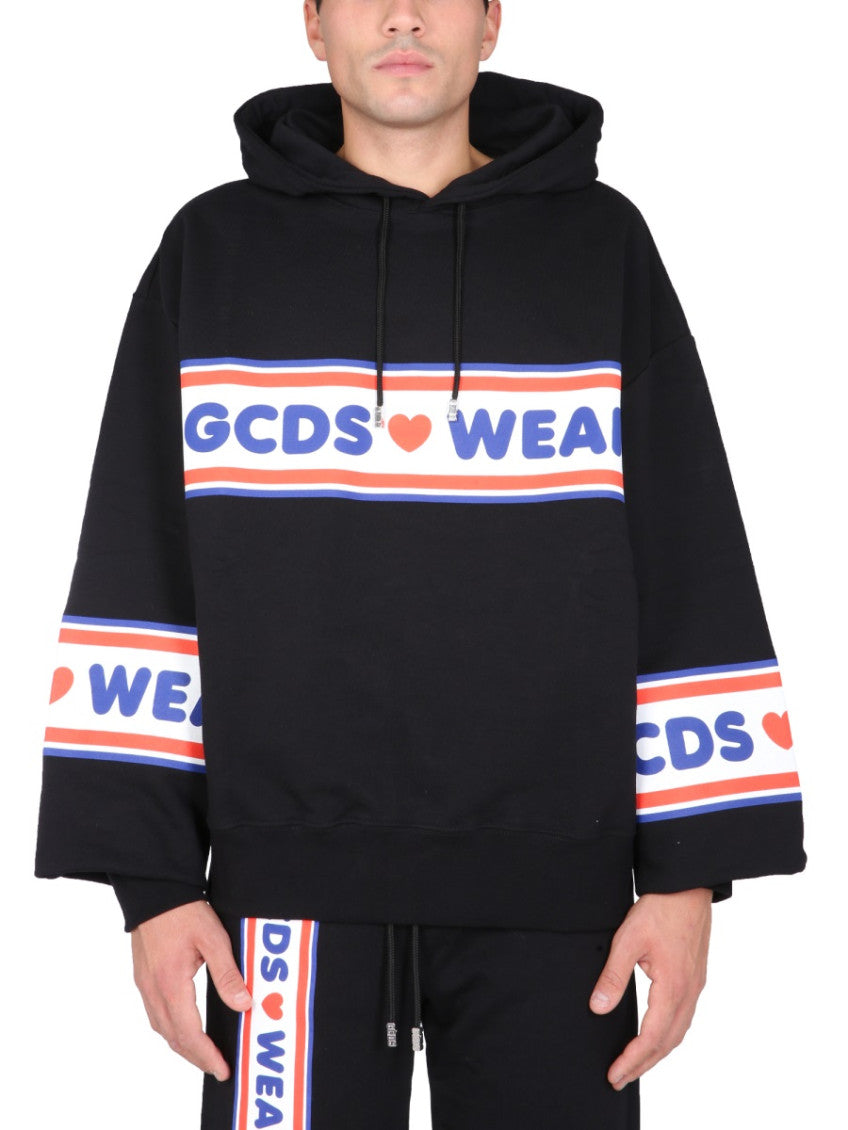 Black Logo Oversized Hoodie 1