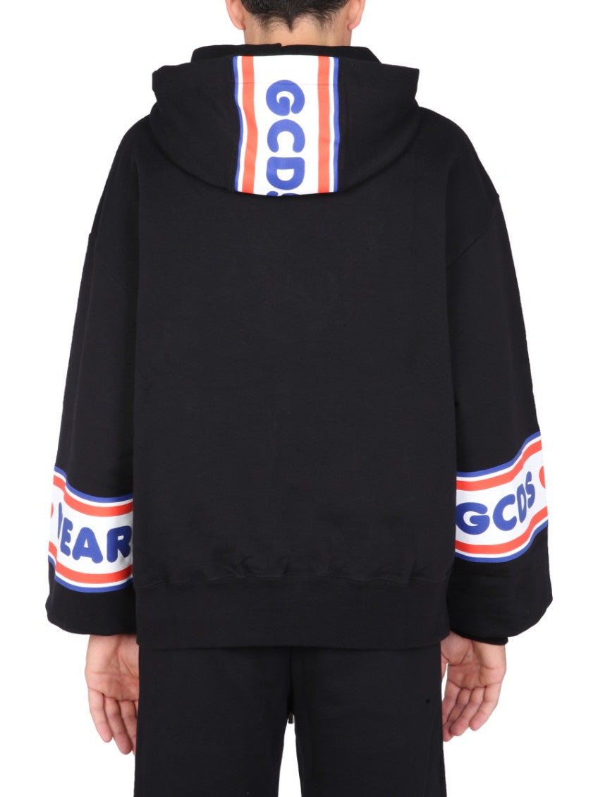 Black Logo Oversized Hoodie 3