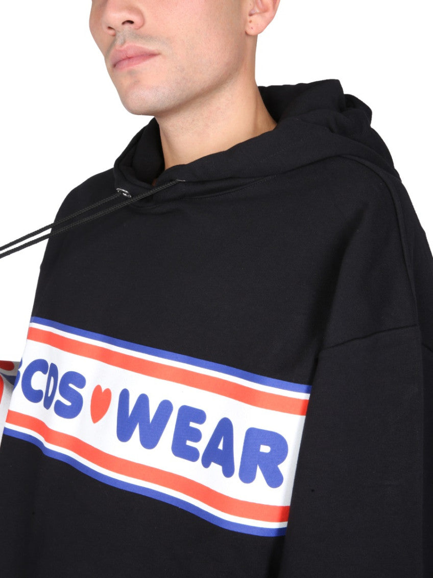 Black Logo Oversized Hoodie 4