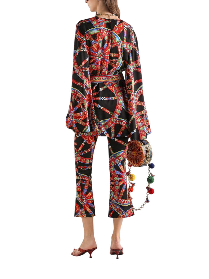 Multicolor Printed Round Neck Mini Dress 2