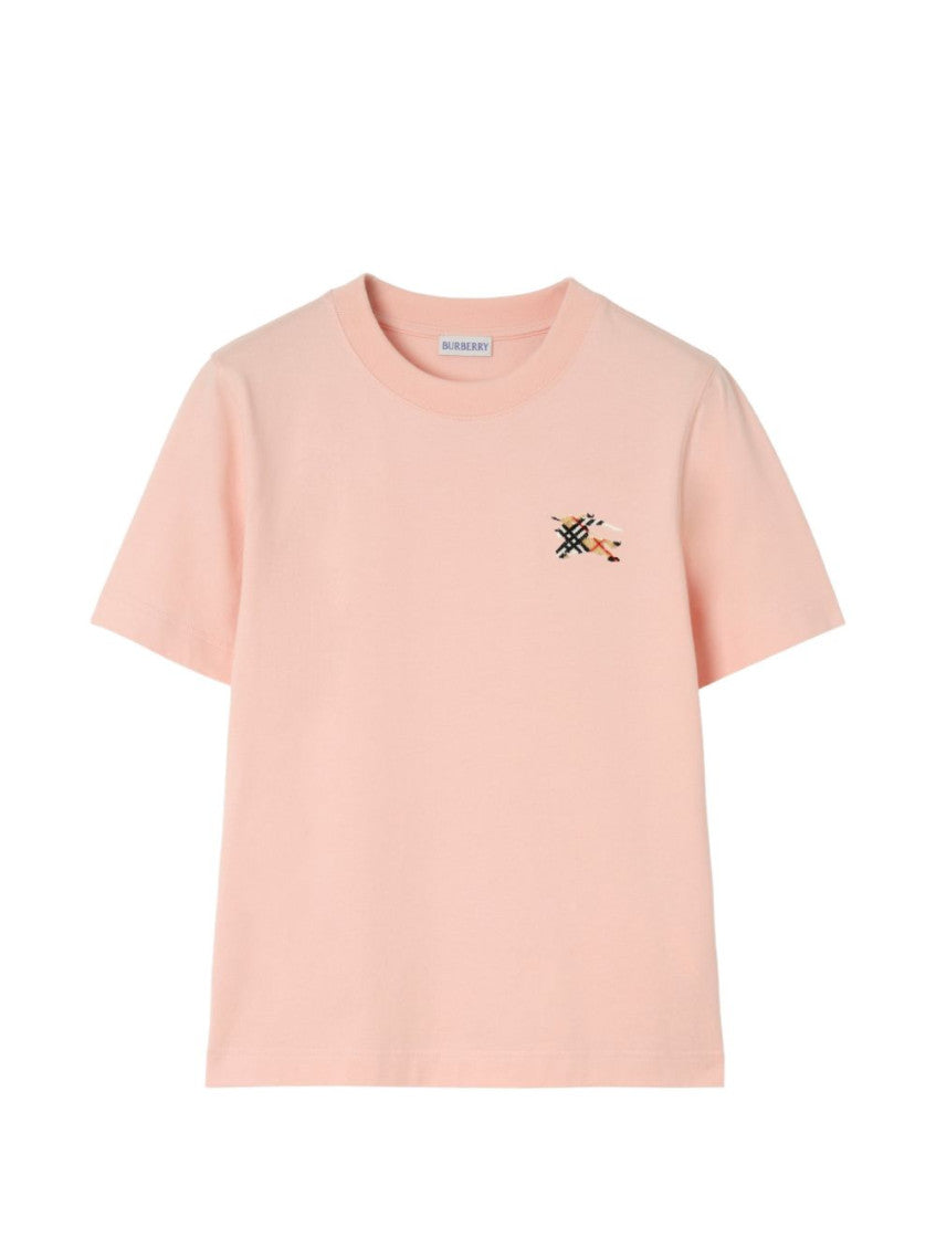 Pink Logo Crew Neck T-Shirt 1