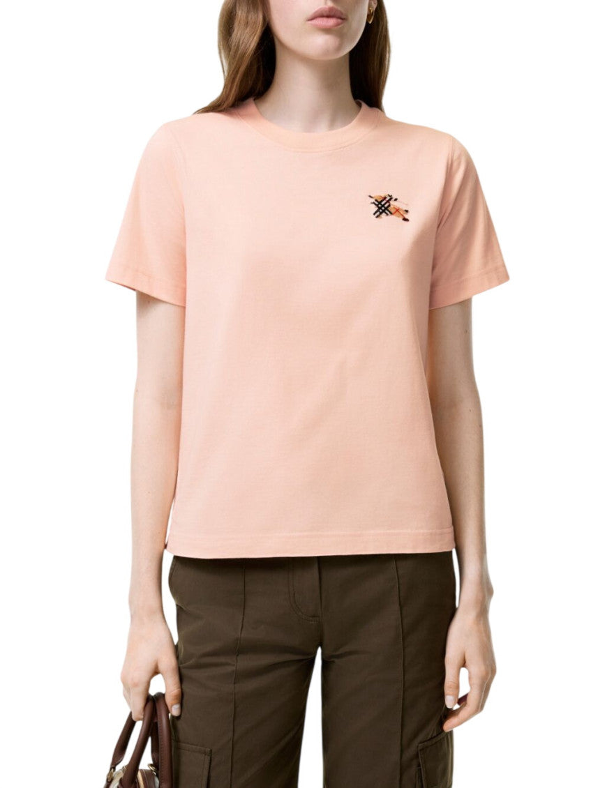 Pink Logo Crew Neck T-Shirt 2