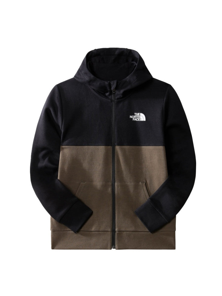 Boys Black Color Block Jacket 1