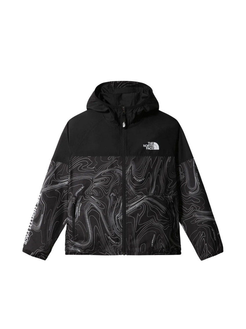 Boys Black Printed Hoodie 1