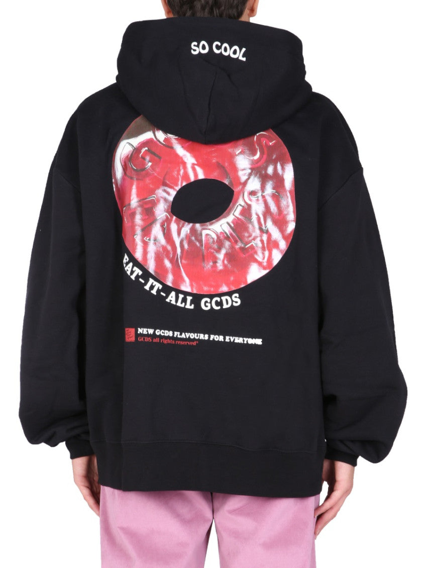 Black Logo Patch Hoodie 3