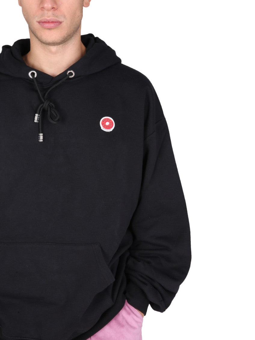 Black Logo Patch Hoodie 4