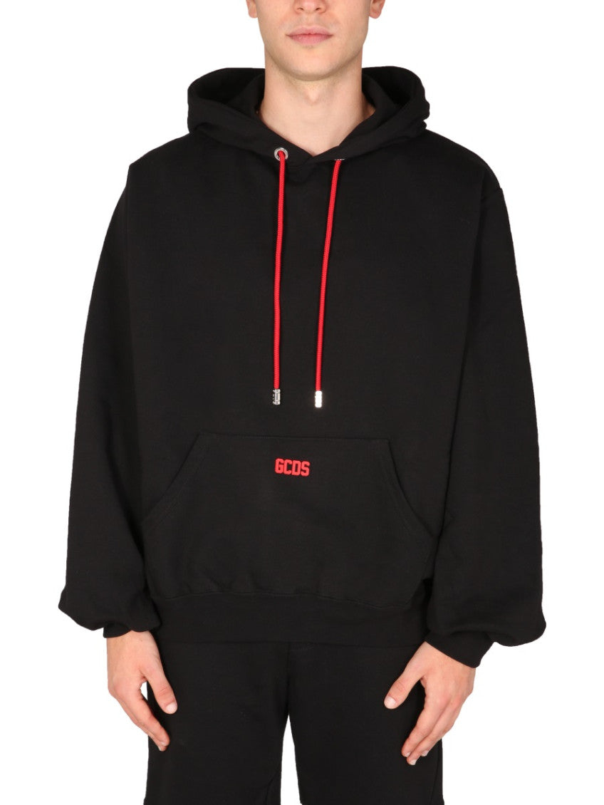 Black Logo Relaxed Hoodie 1
