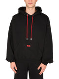 Black Logo Relaxed Hoodie 1
