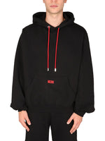 Black Logo Relaxed Hoodie 1