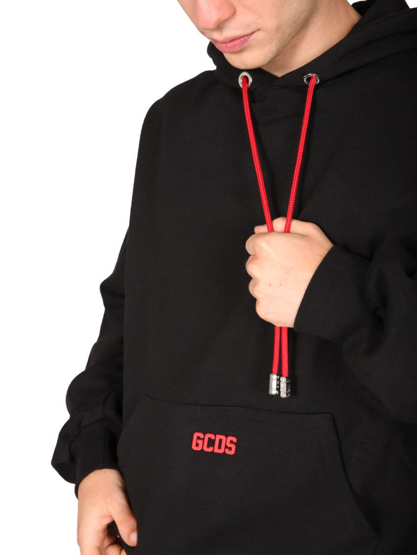 Black Logo Relaxed Hoodie 4