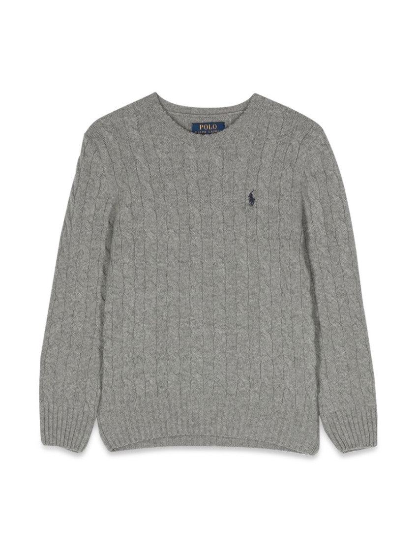 Boys Grey Knitted Sweater 1