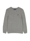 Boys Grey Knitted Sweater 1