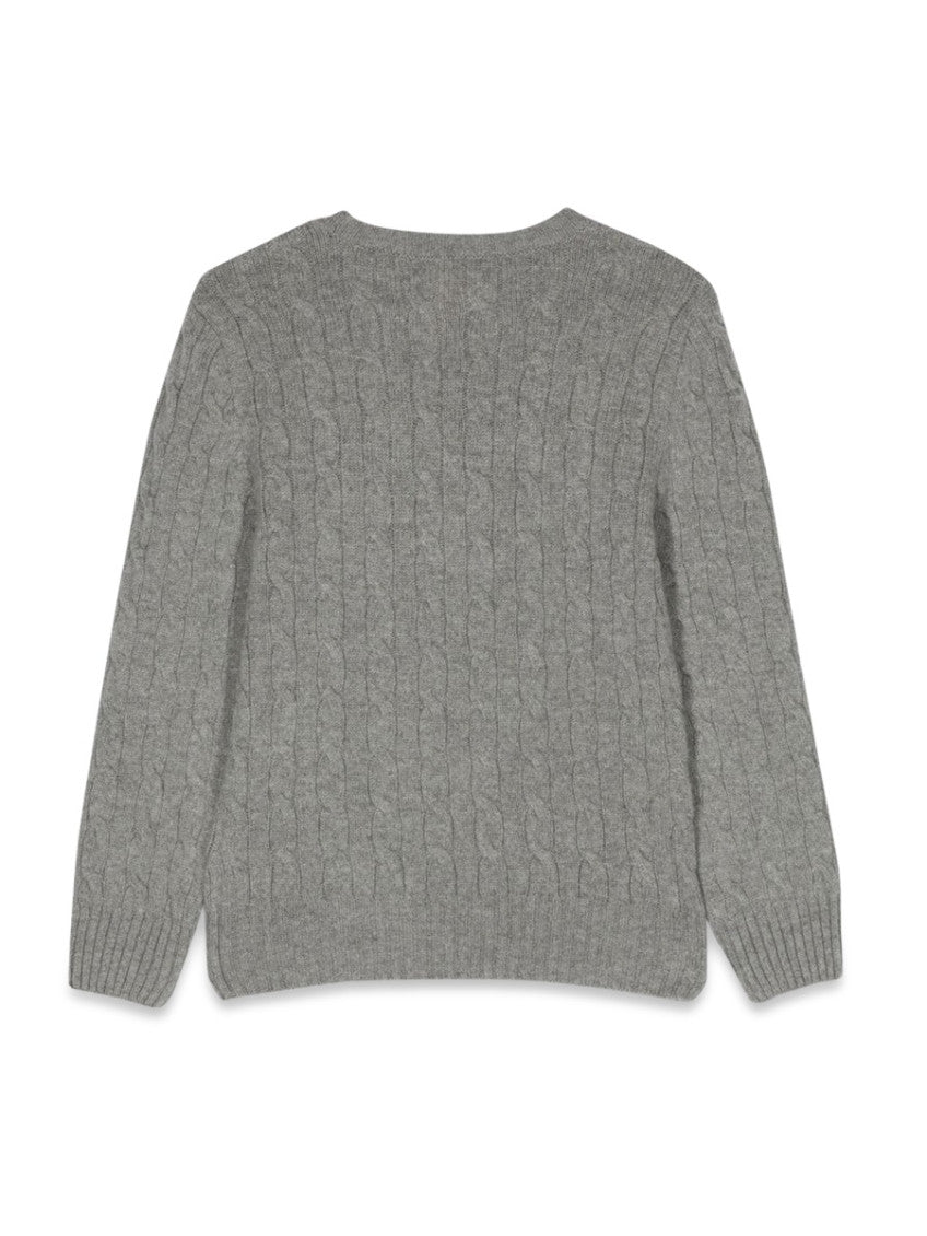 Boys Grey Knitted Sweater 2