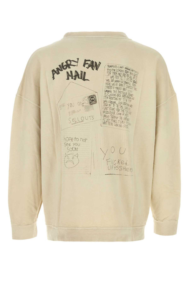 Beige Crew Neck Sweatshirt 2