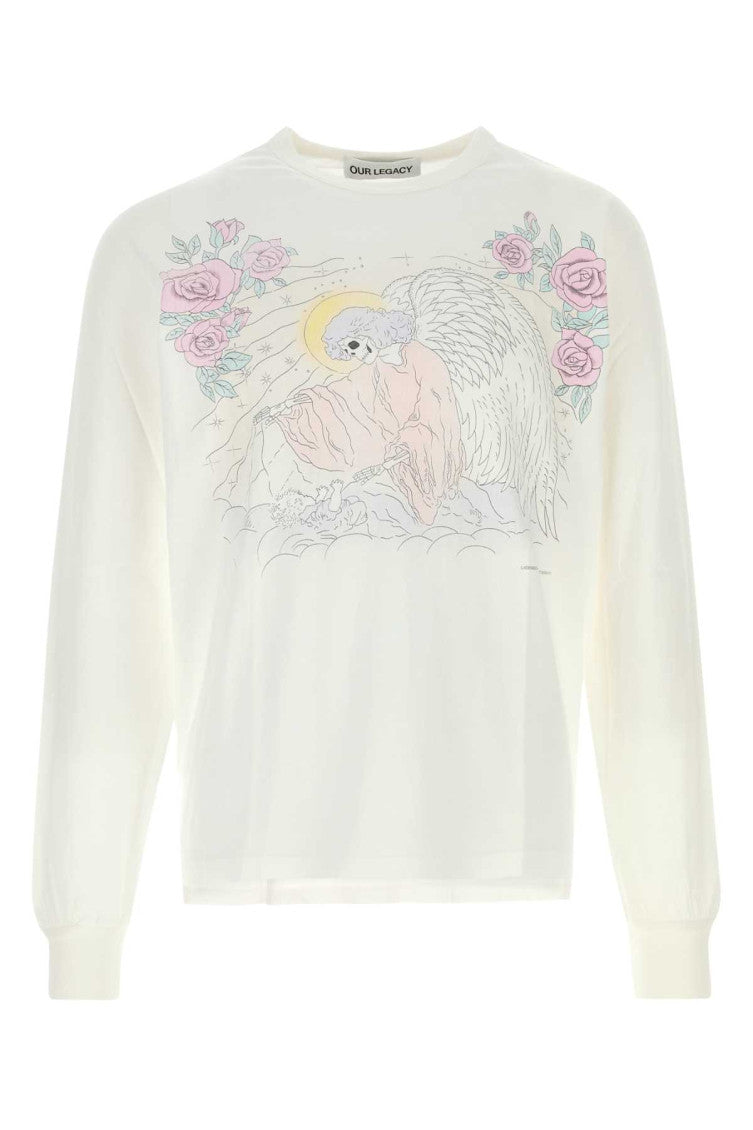 White Graphic Print T-Shirt 1