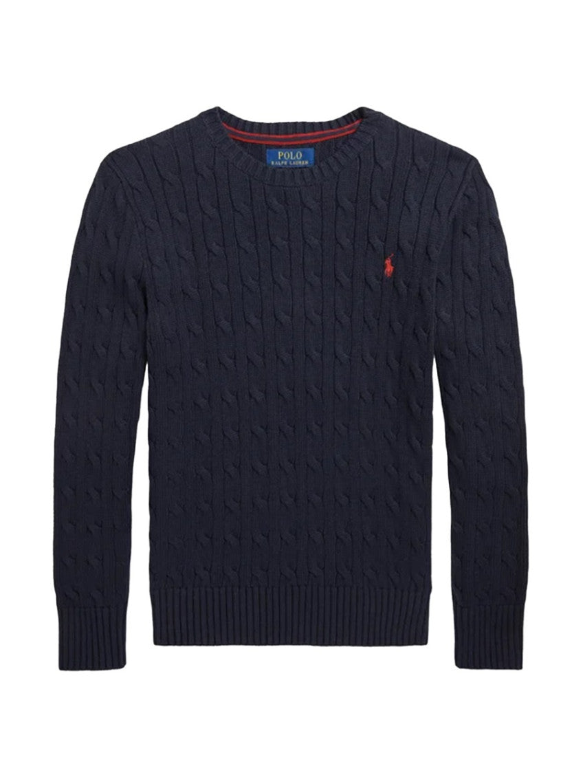 Boys Navy Blue Knitted Sweater 1
