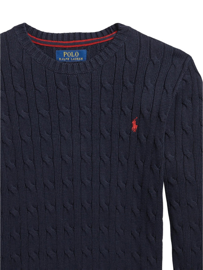 Boys Navy Blue Knitted Sweater 3