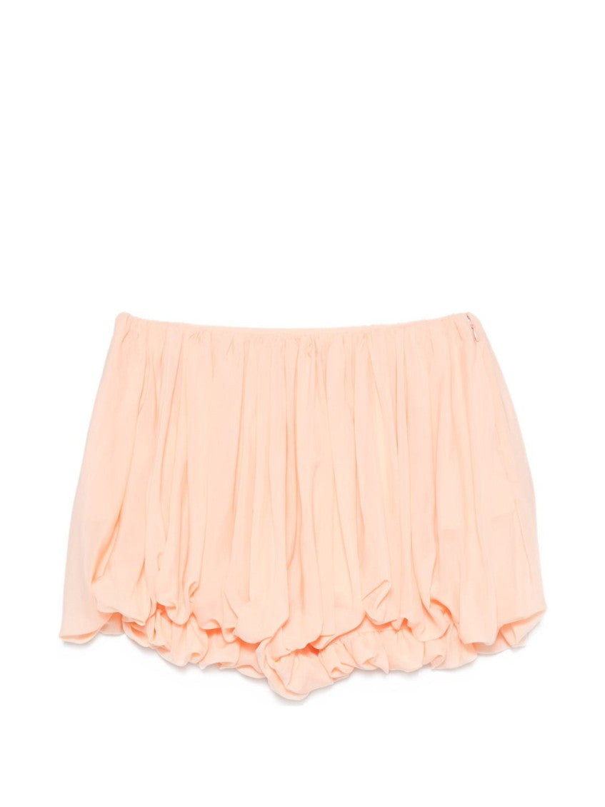Pink Pleated Mini Skirt 1