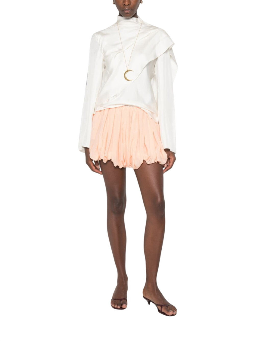 Pink Pleated Mini Skirt 2