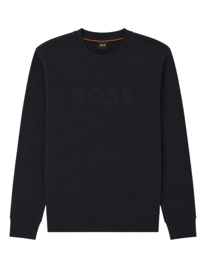 Black Logo Crew Neck Sweatshirt 1