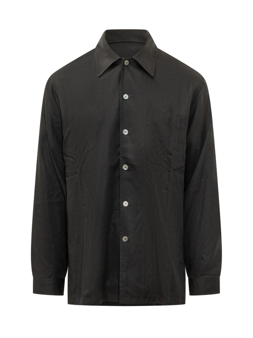 Black Relaxed Solid Shirt 1
