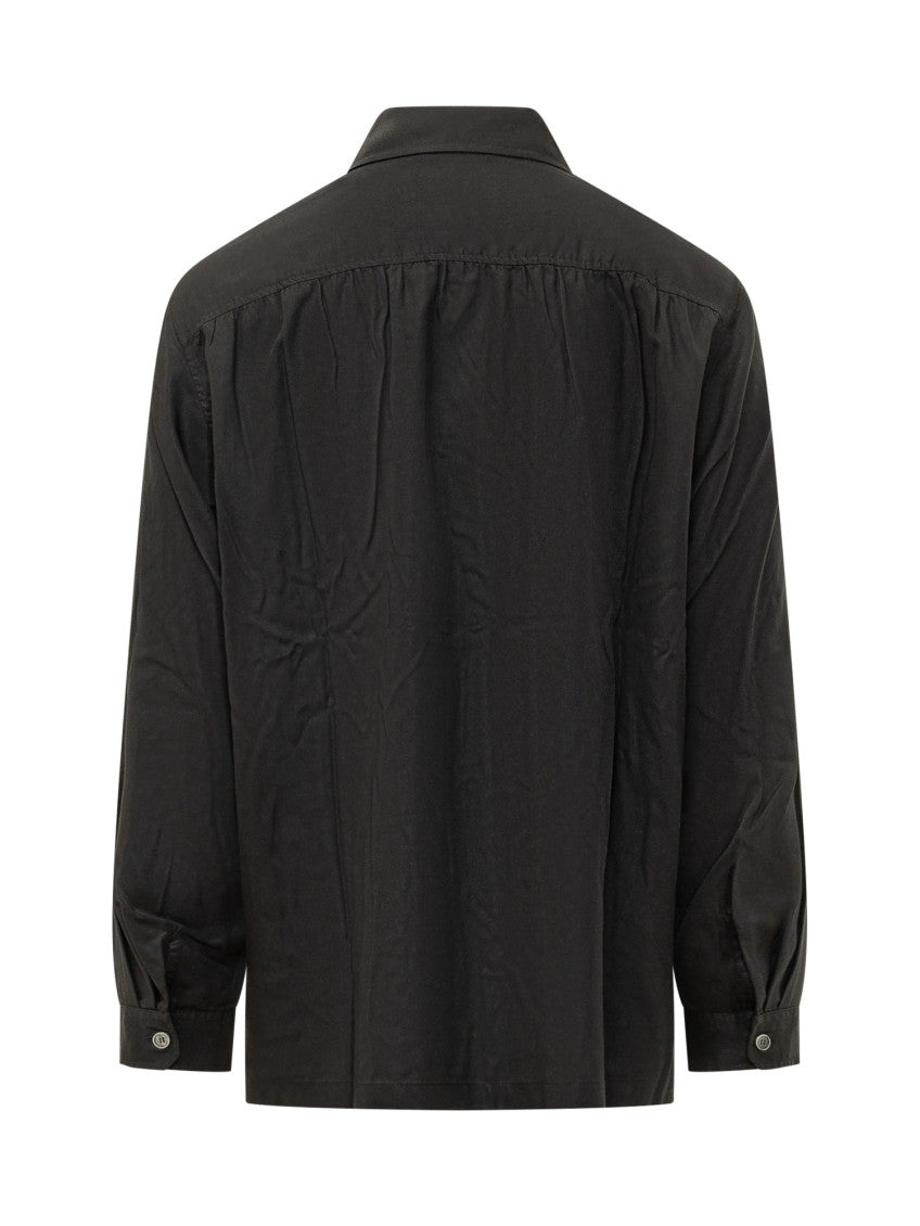 Black Relaxed Solid Shirt 2