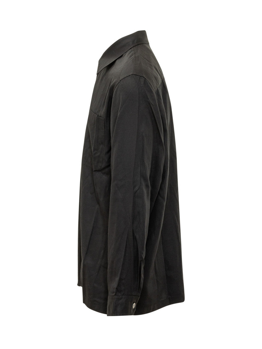 Black Relaxed Solid Shirt 3